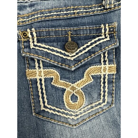 Earl Jean Womens Embellished Flap Pockets Cuffed Capri Jeans size 4 - Picture 9 of 11
